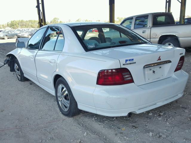 4A3AA46G2YE093502 - 2000 MITSUBISHI GALANT ES WHITE photo 3