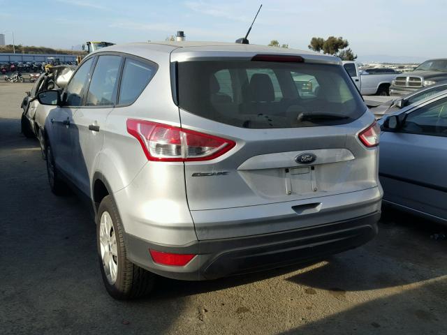 1FMCU0F73DUA21165 - 2013 FORD ESCAPE S SILVER photo 3