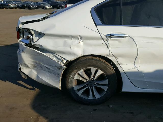 1HGCR2F39DA199079 - 2013 HONDA ACCORD LX WHITE photo 9