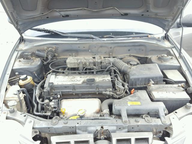 KMHCG45C52U338648 - 2002 HYUNDAI ACCENT GL GRAY photo 7