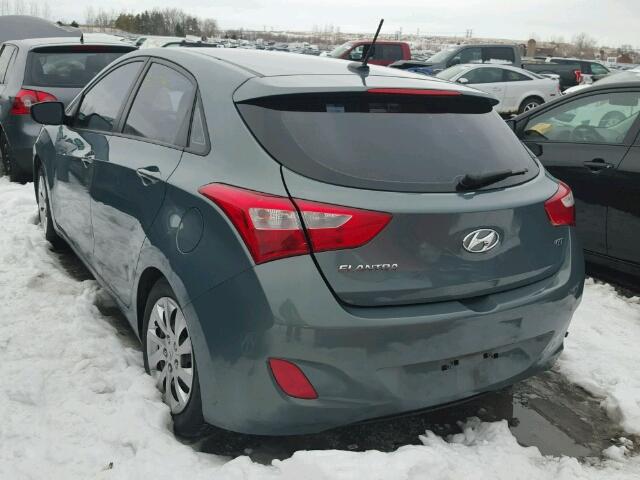 KMHD25LHXEU167679 - 2014 HYUNDAI ELANTRA GT GREEN photo 3