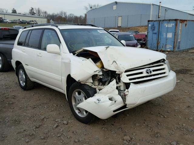 JTEEP21A270198851 - 2007 TOYOTA HIGHLANDER WHITE photo 1