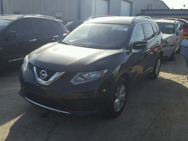 KNMAT2MT1FP543790 - 2015 NISSAN ROGUE S BLACK photo 2