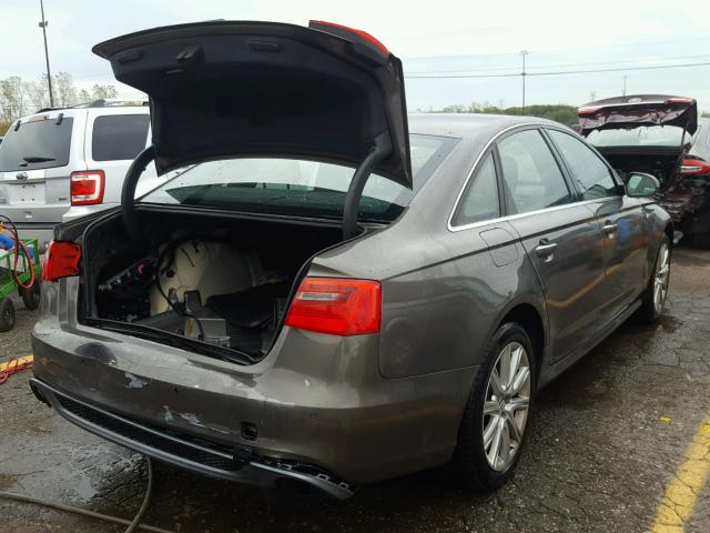 WAUHGAFC1DN117632 - 2013 AUDI A6 PRESTIG ნაცრისფერი ფოტო 4