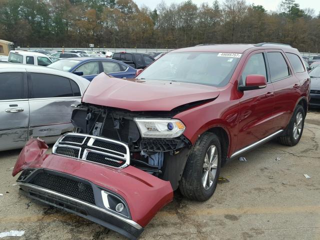 1C4RDHDG4EC452637 - 2014 DODGE DURANGO LI RED photo 2