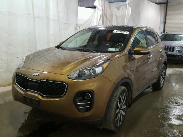 KNDPNCAC8H7085120 - 2017 KIA SPORTAGE E BROWN photo 2