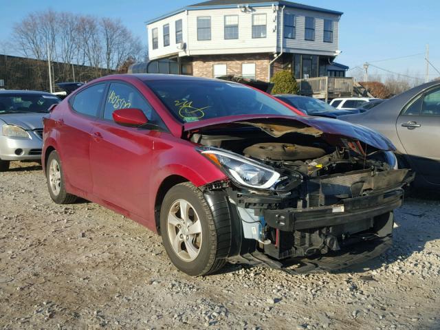 5NPDH4AE6FH560158 - 2015 HYUNDAI ELANTRA SE RED photo 1