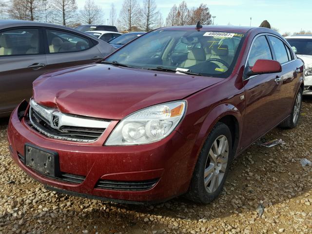 1G8ZV57B89F178756 - 2009 SATURN AURA XR MAROON photo 2