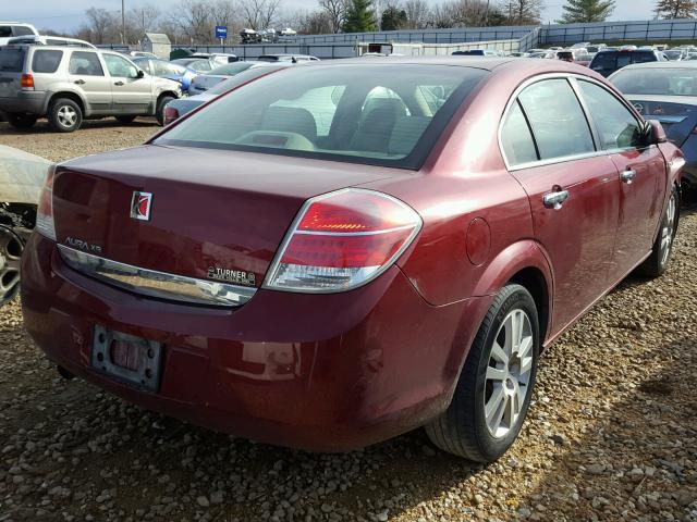 1G8ZV57B89F178756 - 2009 SATURN AURA XR MAROON photo 4