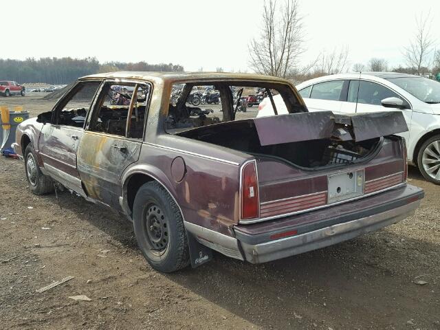 1G3CW54C4K1309951 - 1989 OLDSMOBILE 98 REGENCY MAROON photo 3