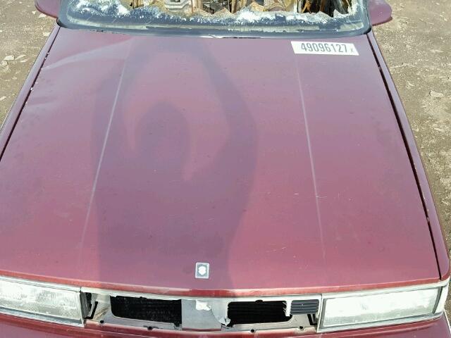 1G3CW54C4K1309951 - 1989 OLDSMOBILE 98 REGENCY MAROON photo 7