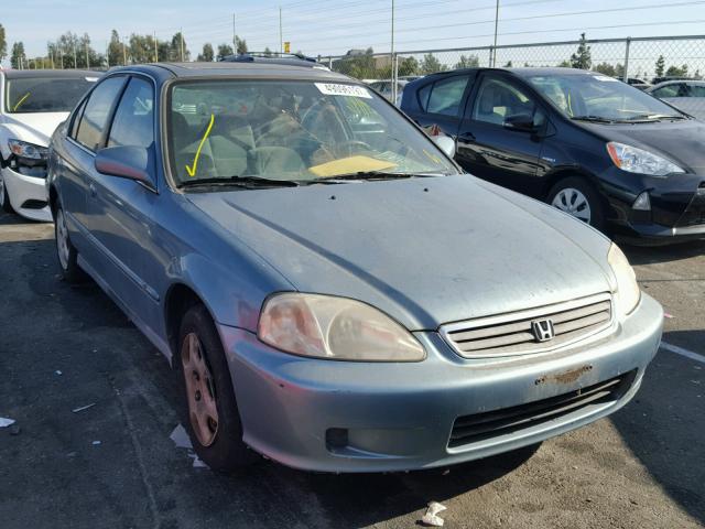 1HGEJ8647YL059537 - 2000 HONDA CIVIC EX 蓝色 照片 1