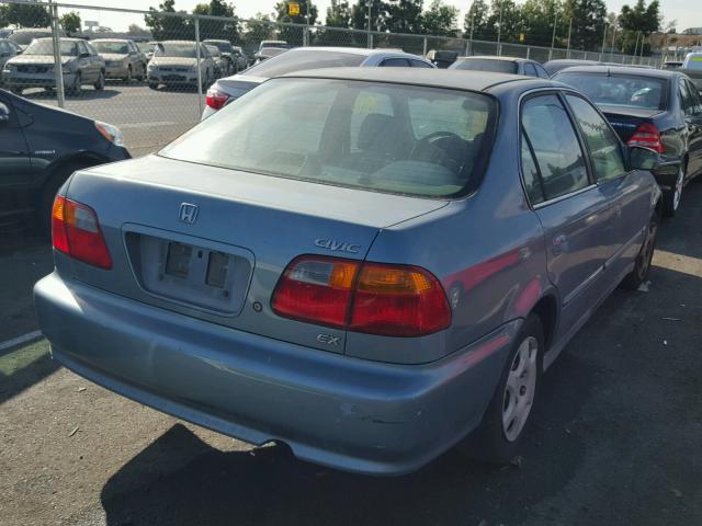 1HGEJ8647YL059537 - 2000 HONDA CIVIC EX 蓝色 照片 4