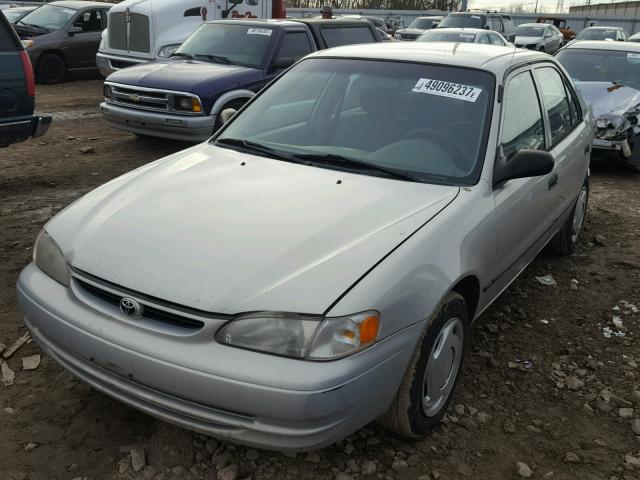 2T1BR12E8YC364021 - 2000 TOYOTA COROLLA VE SILVER photo 2