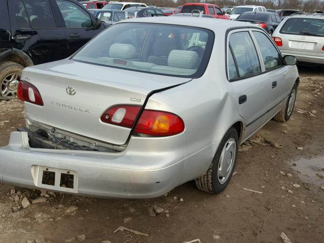 2T1BR12E8YC364021 - 2000 TOYOTA COROLLA VE SILVER photo 4