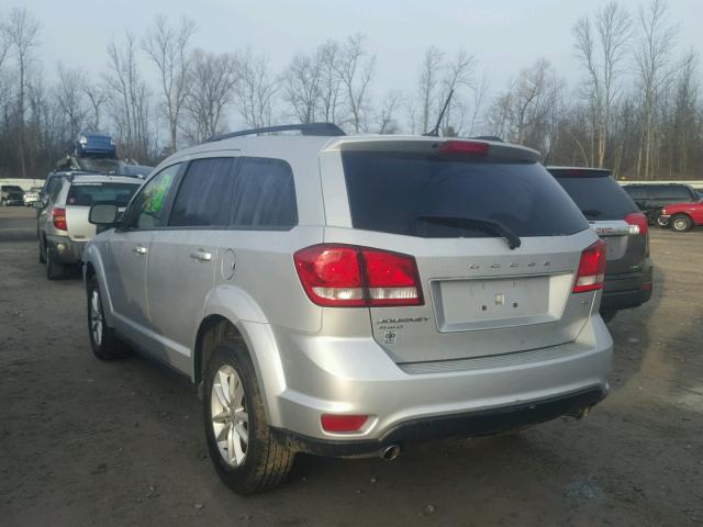 3C4PDDBG5ET154251 - 2014 DODGE JOURNEY SX SILVER photo 3