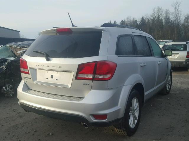 3C4PDDBG5ET154251 - 2014 DODGE JOURNEY SX SILVER photo 4