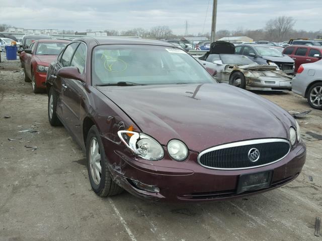 2G4WC582161301826 - 2006 BUICK LACROSSE C BURGUNDY photo 1