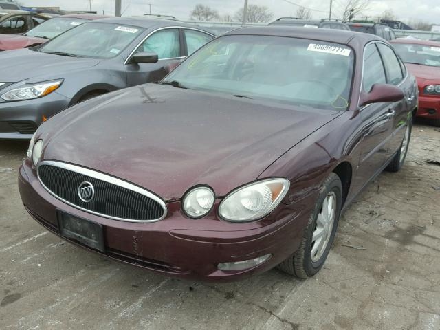 2G4WC582161301826 - 2006 BUICK LACROSSE C BURGUNDY photo 2