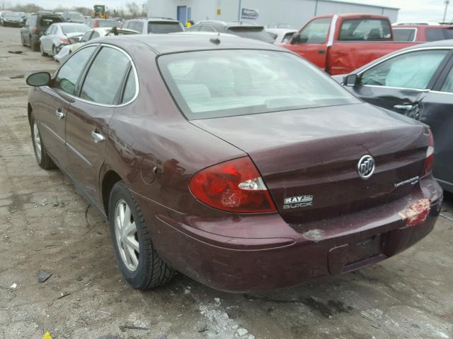 2G4WC582161301826 - 2006 BUICK LACROSSE C BURGUNDY photo 3