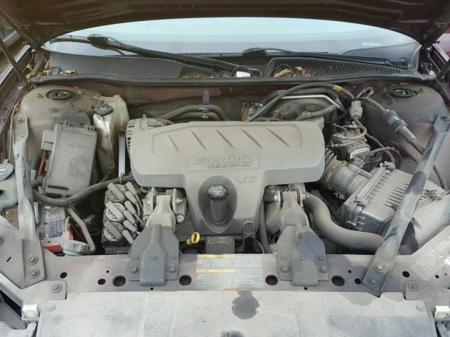 2G4WC582161301826 - 2006 BUICK LACROSSE C BURGUNDY photo 7