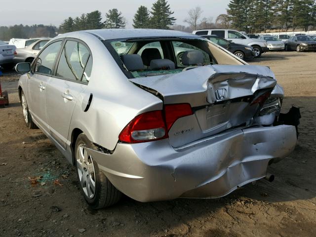 19XFA16529E021730 - 2009 HONDA CIVIC LX SILVER photo 3