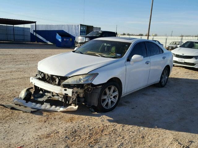 JTHBJ46G382210348 - 2008 LEXUS ES 350 WHITE photo 2