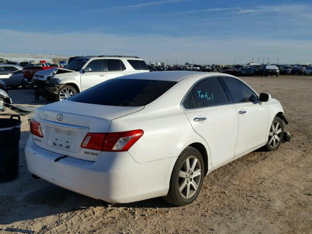 JTHBJ46G382210348 - 2008 LEXUS ES 350 WHITE photo 4