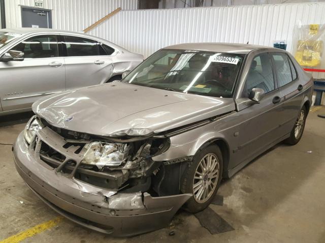 YS3ED49A453508063 - 2005 SAAB 9-5 ARC GRAY photo 2