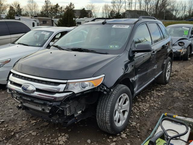 2FMDK4GC2DBB89849 - 2013 FORD EDGE SE BLACK photo 2