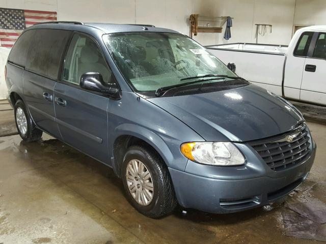 1A4GP45R96B727900 - 2006 CHRYSLER TOWN & COU BLUE photo 1