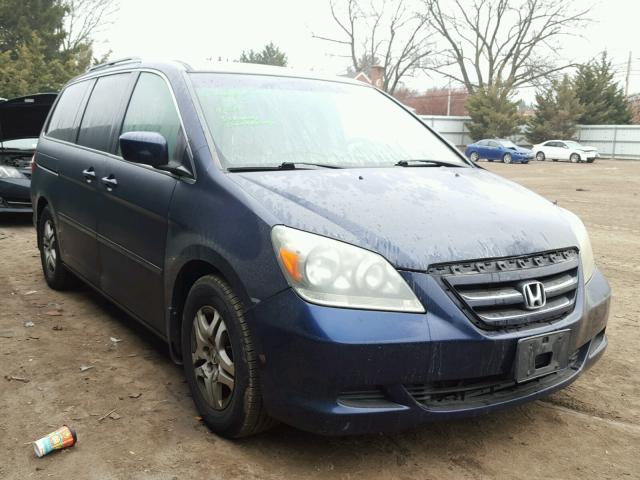 5FNRL38656B119830 - 2006 HONDA ODYSSEY EX BLUE photo 1