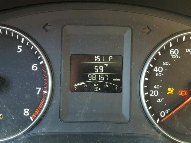 3VWDP7AJ6CM320015 - 2012 VOLKSWAGEN JETTA SE Qara foto 8