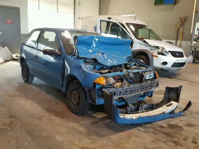 2C1MR2466P6701304 - 1993 GEO METRO BLUE photo 1