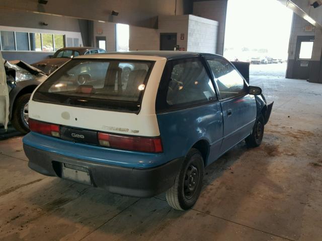 2C1MR2466P6701304 - 1993 GEO METRO BLUE photo 4