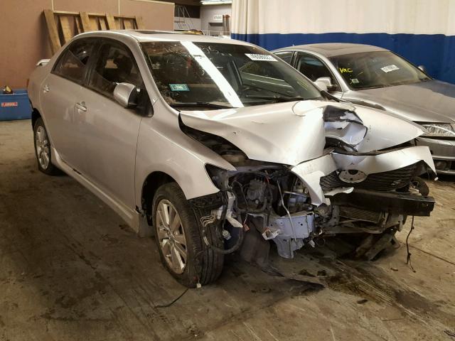 2T1BU4EE3AC427818 - 2010 TOYOTA COROLLA BA SILVER photo 1