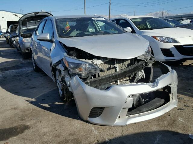 2T1BURHE6FC349499 - 2015 TOYOTA COROLLA L SILVER photo 1