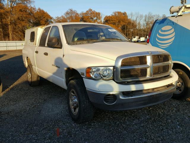 3D7KS28D75G769142 - 2005 DODGE RAM 2500 S WHITE photo 1