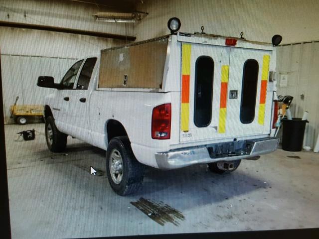 3D7KS28D75G769142 - 2005 DODGE RAM 2500 S WHITE photo 3