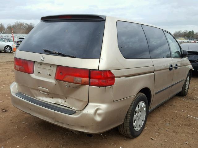 2HKRL1856YH594239 - 2000 HONDA ODYSSEY LX BEIGE photo 4