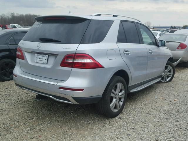4JGDA5HB2DA241684 - 2013 MERCEDES-BENZ ML 350 4MA SILVER photo 4