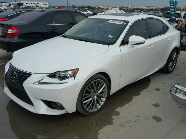 JTHBE1D20E5006398 - 2014 LEXUS IS 350 WHITE photo 2