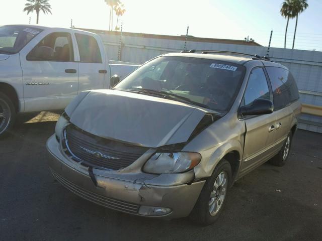 2C8GP54L43R160399 - 2003 CHRYSLER TOWN & COU GOLD photo 2