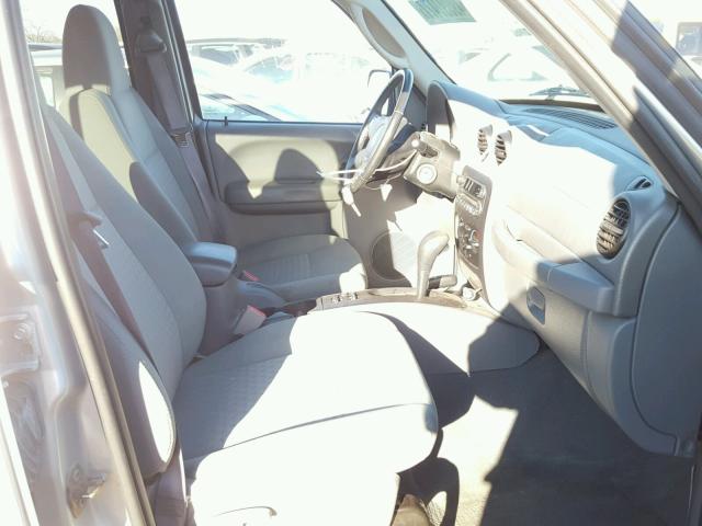 1J4GL48K07W715350 - 2007 JEEP LIBERTY SP SILVER photo 5