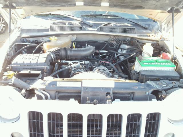 1J4GL48K07W715350 - 2007 JEEP LIBERTY SP SILVER photo 7