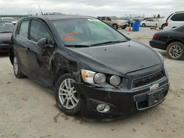 1G1JC6SH9C4105501 - 2012 CHEVROLET SONIC LT BLACK photo 1