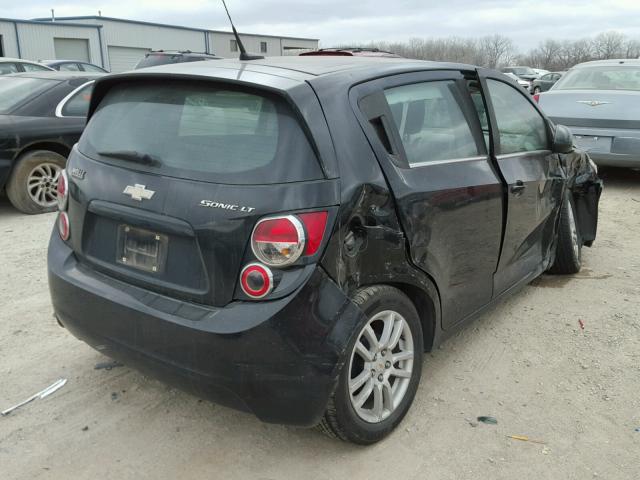 1G1JC6SH9C4105501 - 2012 CHEVROLET SONIC LT 黑色 照片 4