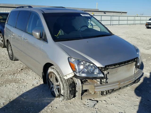 5FNRL38757B411472 - 2007 HONDA ODYSSEY EX SILVER photo 1