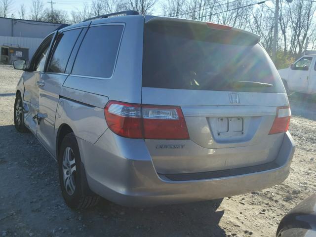 5FNRL38757B411472 - 2007 HONDA ODYSSEY EX SILVER photo 3