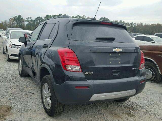 3GNCJLSBXFL211199 - 2015 CHEVROLET TRAX 1LT BLACK photo 3